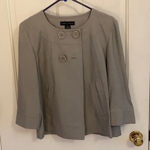 Grey Linen blazer type top